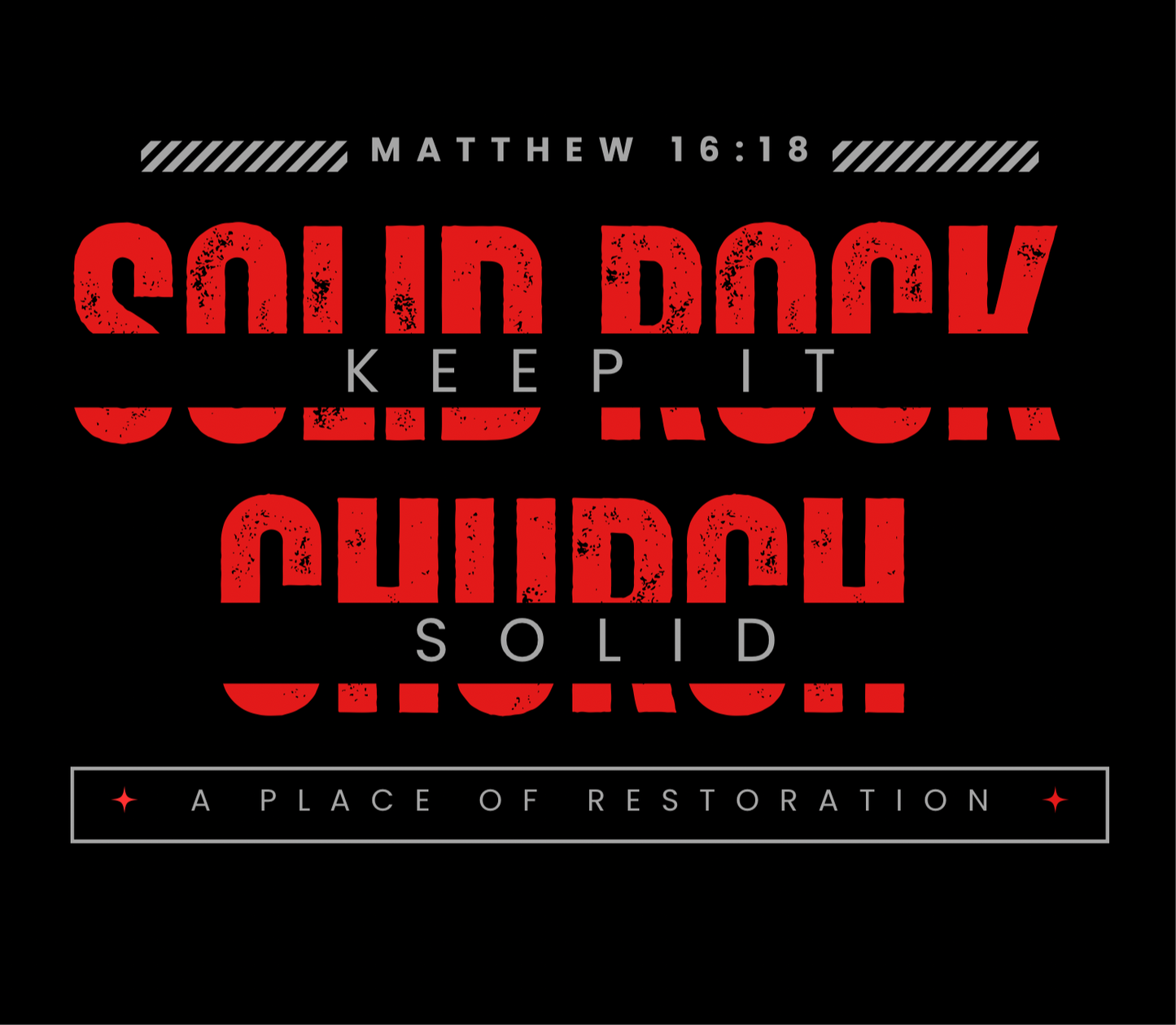 Solid Rock Church tshirt design