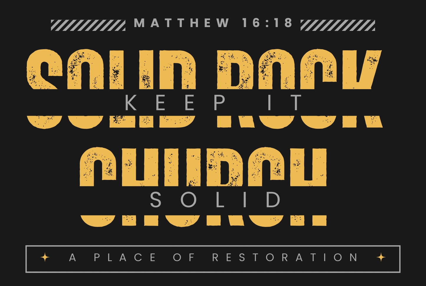 Solid Rock Gold Tee – Faith That Shines
